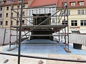Vor einer Woche bereits stand der Sockel für das Lutherdenkmal. (Foto: Brigitte Wischalla) Vor einer Woche bereits stand der Sockel für das Lutherdenkmal. (Foto: Brigitte Wischalla)