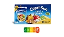 Zwar sind bunte Fr&uuml;chte prominent auf der Verpackung abgebildet � die Capri Sun Multivitamin enth&auml;lt jedoch lediglich 12 Prozent Frucht und daf&uuml;r ganze 9 Prozent Zucker, somit auch reichlich Kalorien � daher wird sie mit dem schlechtesten Nutri-Score E bewertet. (Foto: foodwatch)