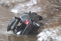 Unfall bei G&ouml;llingen (Foto: Polizeiinspektion Kyffh&auml;user)