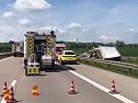 Folgenschwerer Unfall auf der A 38 (Foto: S. Dietzel) Folgenschwerer Unfall auf der A 38 (Foto: S. Dietzel)
