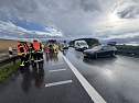 Unfall heute Abend auf der A 38 (Foto: S.Dietzel)