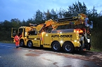 KKW kippt auf der A38 um (Foto: S.Dietzel)
