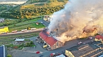 Bild: Feuer im Gel&auml;nde der NDH Entsorgungsbetreibergesellschaft (Foto: S.Dietzel)