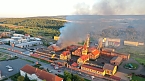 Bild: Feuer im Gel&auml;nde der NDH Entsorgungsbetreibergesellschaft (Foto: S.Dietzel)