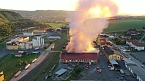 Bild: Feuer im Gel&auml;nde der NDH Entsorgungsbetreibergesellschaft (Foto: S.Dietzel)