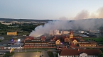 Bild: Feuer im Gel&auml;nde der NDH Entsorgungsbetreibergesellschaft (Foto: S.Dietzel)