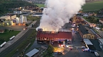Bild: Feuer im Gel&auml;nde der NDH Entsorgungsbetreibergesellschaft (Foto: S.Dietzel)