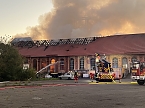 Bild: Feuer im Gel&auml;nde der NDH Entsorgungsbetreibergesellschaft (Foto: S.Dietzel)