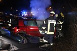 Mutmaßliche Brandanschläge gestern nacht in Sonderhausen (Foto: S.Dietzel) Mutmaßliche Brandanschläge gestern nacht in Sonderhausen (Foto: S.Dietzel)