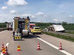 Folgenschwerer Unfall auf der A 38 (Foto: S. Dietzel)