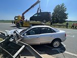 Unfall heute Mittag bei Bielen (Foto: S.Dietzel)