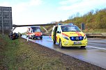 Unfall auf der A38 heute Nachmittag (Foto: Silvio Dietzel)