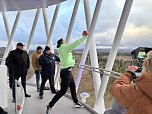 Weltrekord auf dem Harzer Hexenbesen: David Storl st&ouml;&szlig;t 43 Meter tief und 29,94 Meter weit (Foto: oas)