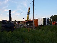 Umgekippter Lkw blockierte B4 Bild: Umgekippter Lkw blockierte B4