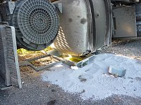 Umgekippter Lkw blockierte B4 Bild: Umgekippter Lkw blockierte B4