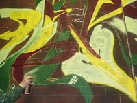 Bild: Graffiti im B&uuml;hnenbild