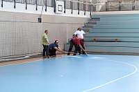 Bild: Alles klar f&uuml;r das morgige Spiel