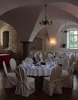 Bild: Der Kaiser Otto-Saal im Schloss Wallhausen. Ob der Kaiser so nobel tafelte?