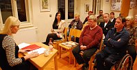 Bild: Spannend und ebenso humorvoll war der Vortrag von Nicky A. Ernst in der historischen Druckerei in Hettstedt.