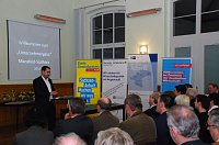 Bild: FDP-Landesvorsitzender und FDP-Spitzenkandidat Frank Sitta w&uuml;rdigte in seiner Laudatio den Unternehmergeist der drei geehrten Firmen.