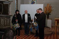 Bild: W&uuml;rdigung von Helfern, die Anteil an der erfolgreichen Gestaltung zweier Jubil&auml;en am 12. September des vergangenen Jahres in Hettstedt hatten.