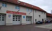 Bild: Sind einander nah: die Rettungswache und der Standort der Freiwilligen Feuerwehr Klostermansfeld.
