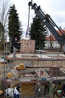 Bild: Das historische Portal des Eisleber Krankenhauses entsteht wieder.