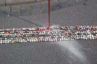 Bild: Komisch: Sonst &auml;rgert einen schon ein einzelner Bierdeckel auf der Stra&szlig;e! In Bornstedt ist das irgendwie anders.