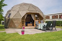 Holz Iglu auf Camping 't Weergors Bild: Holz Iglu auf Camping 't Weergors