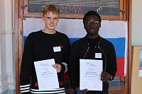 3. Platz: Cornel Newton Masinde und Johannes Plewe Bild: 3. Platz: Cornel Newton Masinde und Johannes Plewe