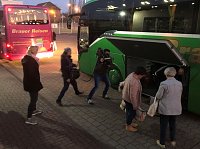 Mit Brauer und einem Filmteam unterwegs nach England Bild: Mit Brauer und einem Filmteam unterwegs nach England