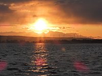 Bild: Abendstimmung am Stausee Kelbra