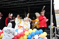 Rosenmontag auf dem Markt Sondershausen Bild: Rosenmontag auf dem Markt Sondershausen