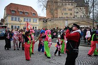 Rosenmontag auf dem Markt Sondershausen Bild: Rosenmontag auf dem Markt Sondershausen