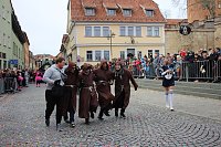 Rosenmontag auf dem Markt Sondershausen Bild: Rosenmontag auf dem Markt Sondershausen