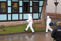 Bild: Gro&szlig;einsatz der Polizei in Berka