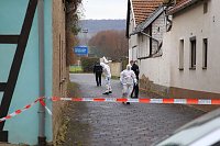 Bild: Gro&szlig;einsatz der Polizei in Berka