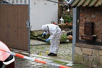 Bild: Gro&szlig;einsatz der Polizei in Berka