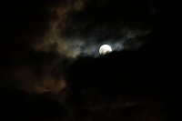 Bild: Der Mond &uuml;ber Nordhausen