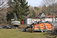 Bild: Ausblick &uuml;ber die abgerissene Trib&uuml;ne