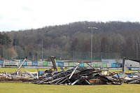 Bild: Ausblick &uuml;ber die abgerissene Trib&uuml;ne