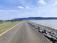 Bild: Peter Blei unterwegs am Stausee Kelbra
