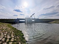 Bild: Peter Blei unterwegs am Stausee Kelbra