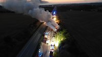 Bild: Schwerer Unfall auf der A 38