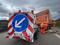 Bild: Auffahrunfall auf der Autobahn