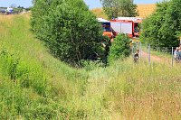 Von der Autobahn abgekommen Bild: Von der Autobahn abgekommen