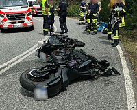 Bikerunfall am Kyffhäuser Bild: Bikerunfall am Kyffhäuser