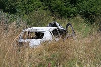 Bild: Ein ausgebrannter Wagen mit einer Leiche wurde heute bei Nordhausen gefunden