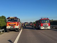 Bild: Schwerer Unfall auf der A38