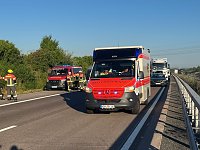 Bild: Schwerer Unfall auf der A38
